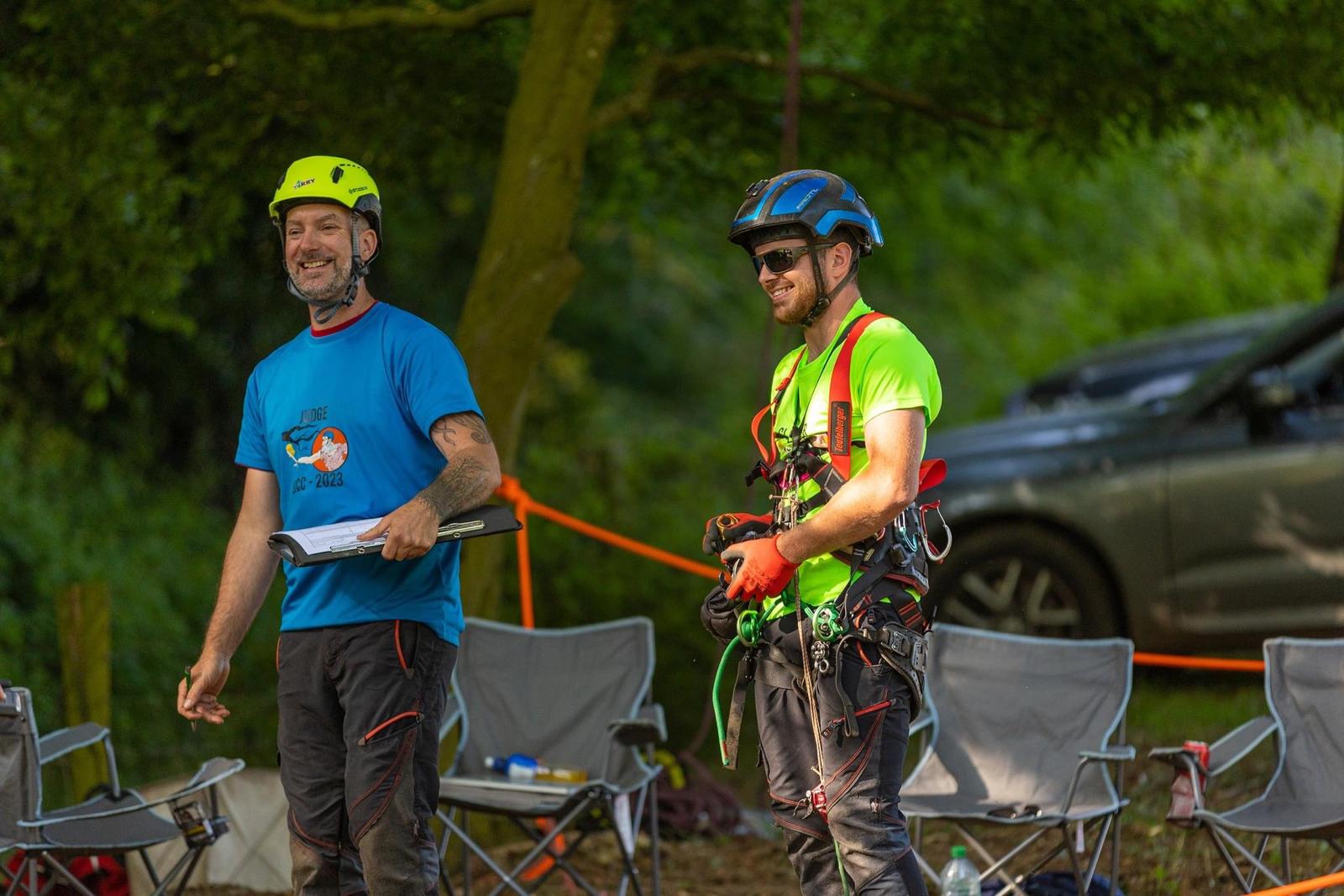 Professional tree surgeon pruning branches in Hampshire